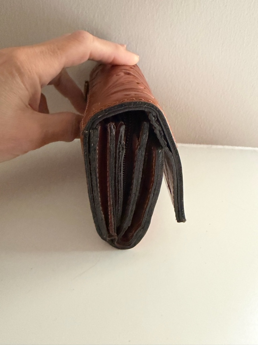 Patricia Nash Cametti brown floral leather wallet. NWOT - Picture 5 of 5